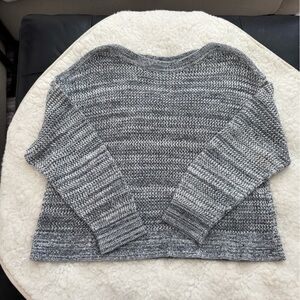 Dark Blue and White Old Navy Women's Sweater